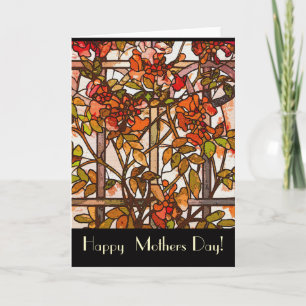 Tiffany Stained Glass Mothers Day Card