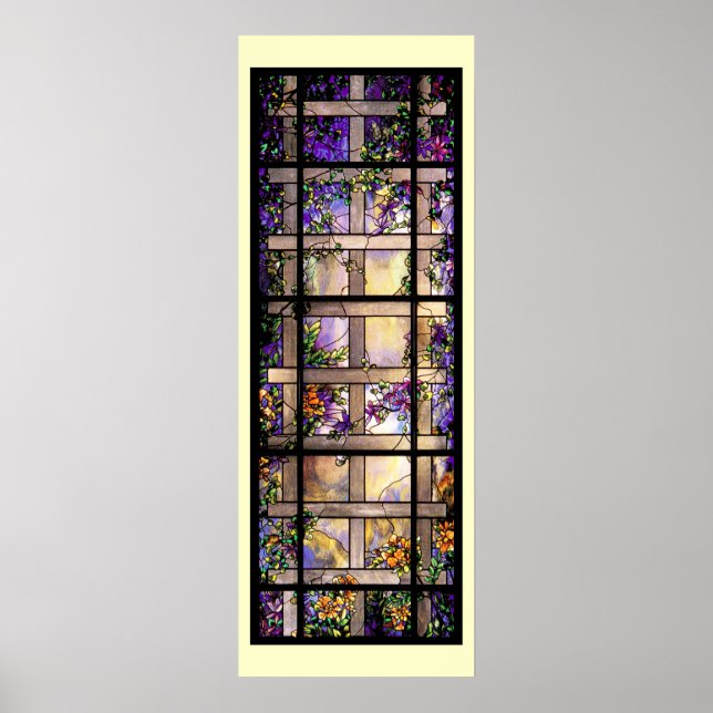 Tiffany Stained Glass Vines Print (Front)