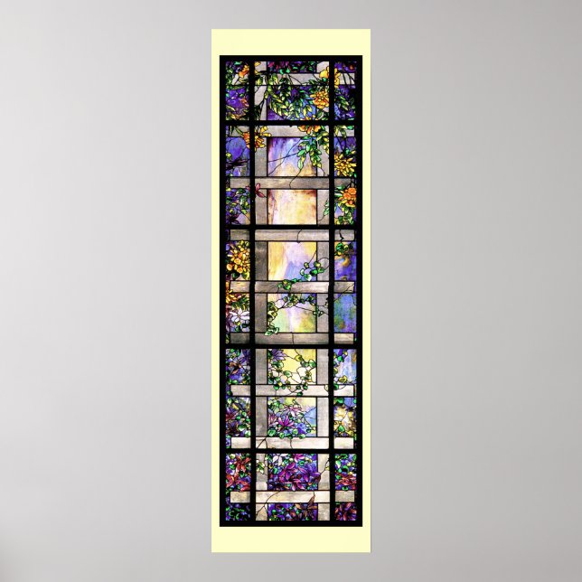 Tiffany Stained Glass Vines Print (Front)
