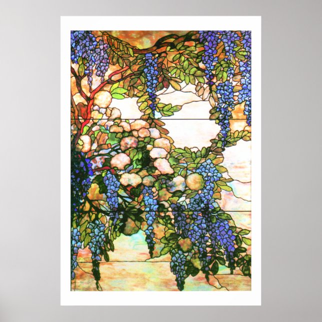 Tiffany Stained Glass Wisteria Print (Front)