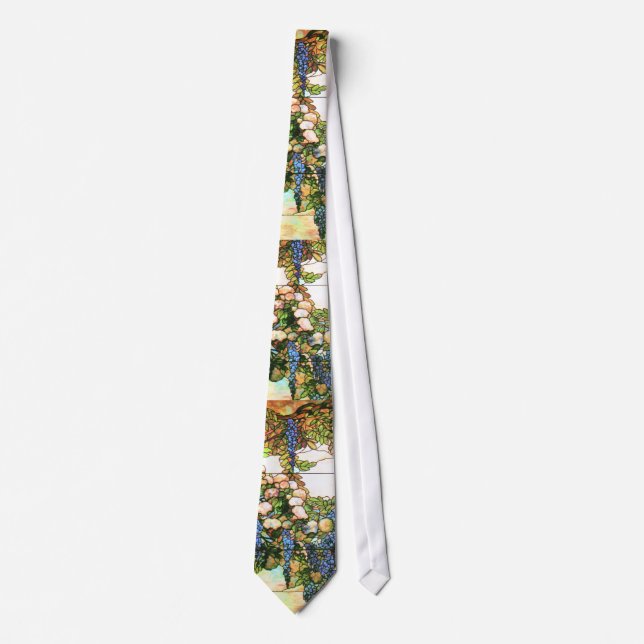Tiffany Stained Glass Wisteria Tie (Front)