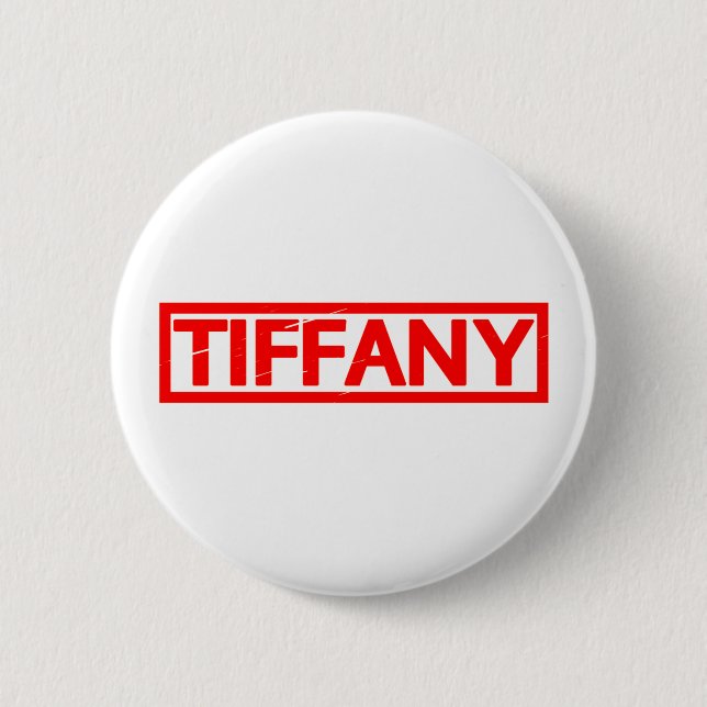 Tiffany Stamp 6 Cm Round Badge (Front)
