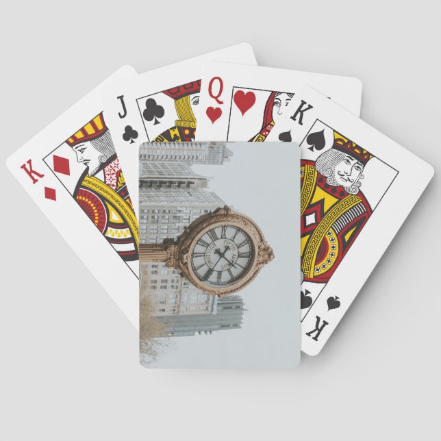 Tiffany Street Clock in New York Playing Cards (Back)
