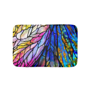 Tiffany-Style Stained Glass Bath Mat