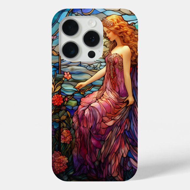 Tiffany Style Stained Glass Magical Fairy Case-Mate iPhone Case (Back)