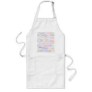Tiffany Text Design II Long Apron