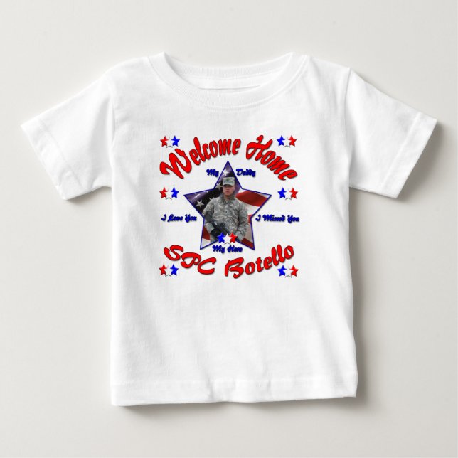 Tiffany's Customised Welcome Home Daddy Shirt (Front)
