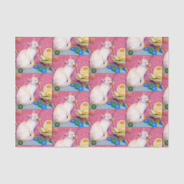 Tiffany's Easter - Siamese Cat Tissue Paper (Front)