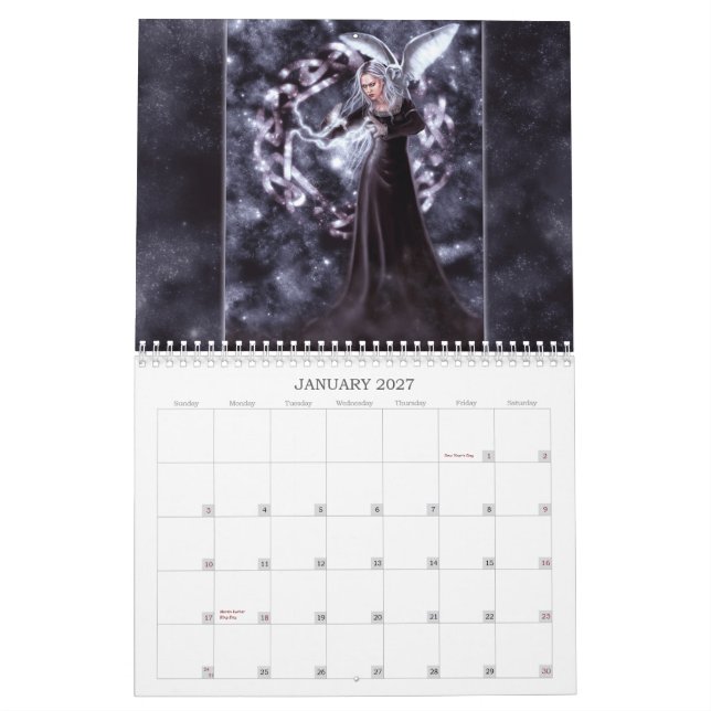Tiffany's Realm 12-Month Calendar (Jan 2027)
