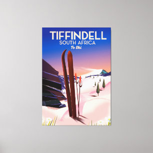Tiffindell South Africa Ski poster Canvas Print