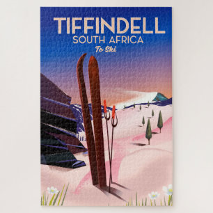 Tiffindell South Africa Ski poster Jigsaw Puzzle