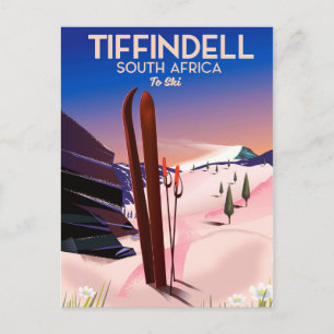 Tiffindell South Africa Ski poster Postcard
