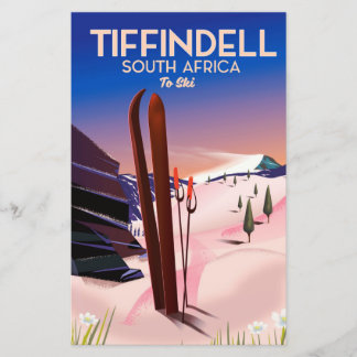 Tiffindell South Africa Ski poster Stationery