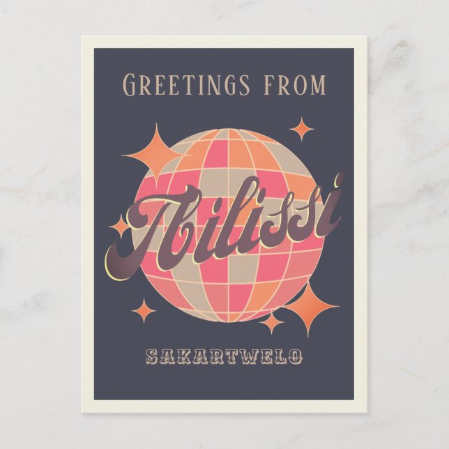 Tiflis Tbilisi Georgia Sakartwelo europe greetings Postcard (Front)
