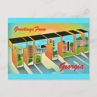 Tifton Georgia Vintage Postcard