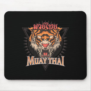 Tigar Muay Thai Mma Vintage Kickboxing Training Mouse Mat