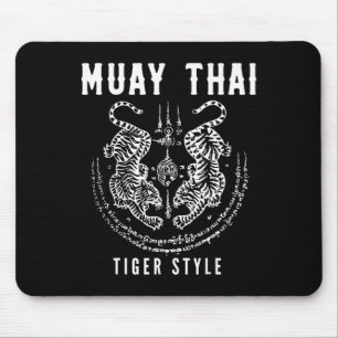 Tigar Style Muay Thai Vintage Kickboxing Training Mouse Mat