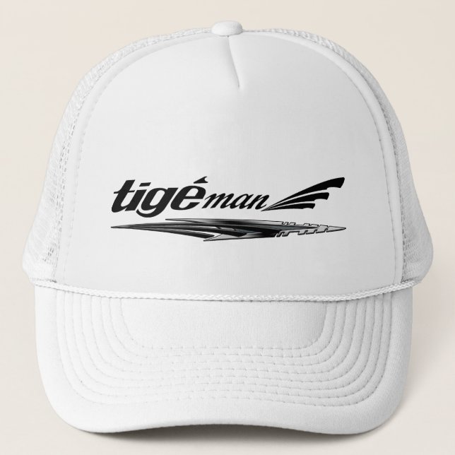 TIge Man Black White Hat (Front)
