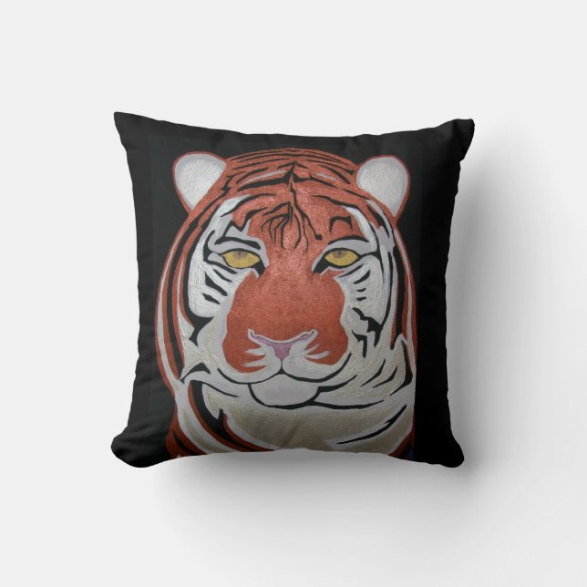 TIGER #1 THROW PILLOW- CUSHION (Front)