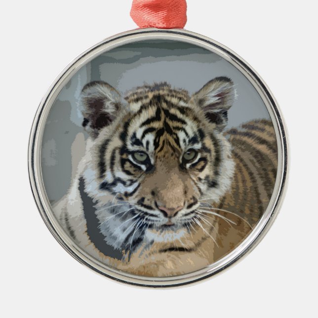 Tiger_2014_0901 Metal Tree Decoration (Front)