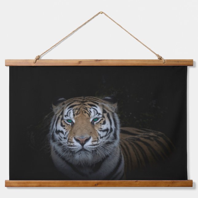 Tiger 26"x36" Vertical (Portrait), One Panel Hanging Tapestry (Front)
