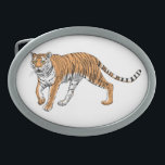 Tiger 2 belt buckle<br><div class="desc">Hand-drawn vector illustration of a tiger</div>