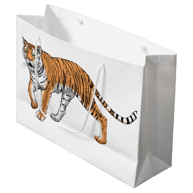 Tiger 2 large gift bag (Front Angled)