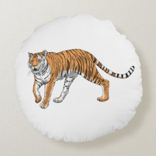 Tiger 2 round cushion