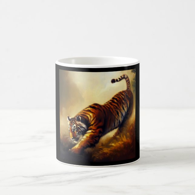 Tiger (4) Wild Cat  Coffee Mug (Center)