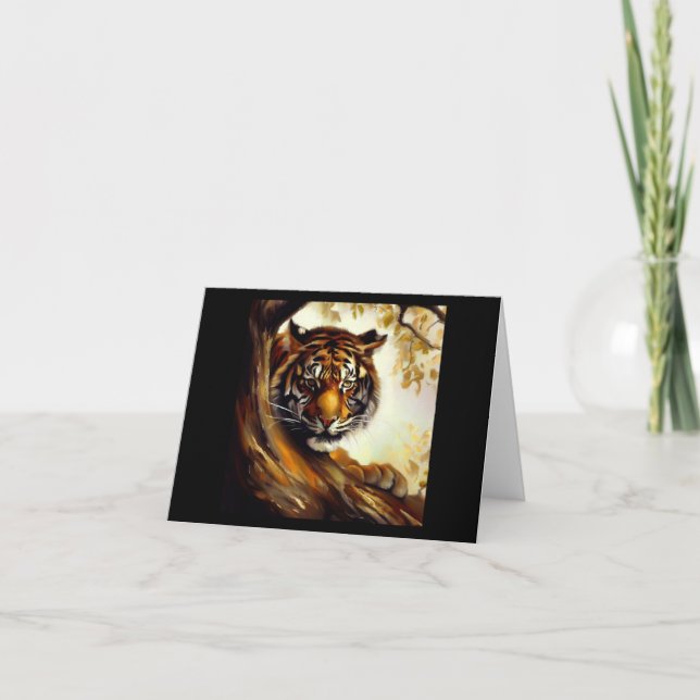 Tiger (5) Wild Cat  Card (Front)