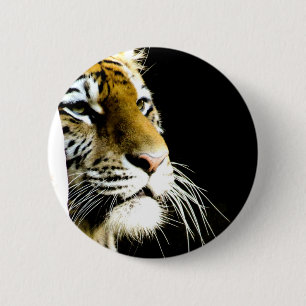 Tiger 6 Cm Round Badge
