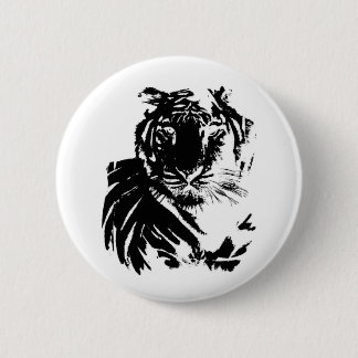 Tiger 6 Cm Round Badge