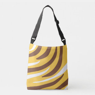 tiger abstract art crossbody bag
