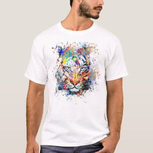 Tiger Abstract art Painting T-Shirt