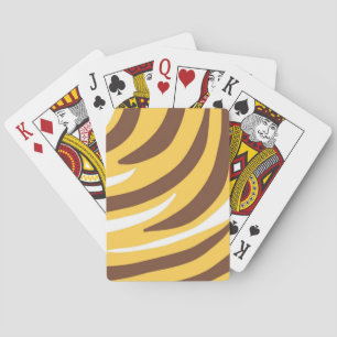 tiger abstract art playing cards