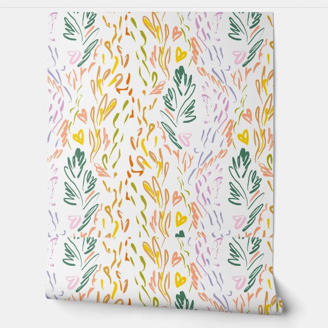 Tiger abstract scribbles  wallpaper (Unrolling)