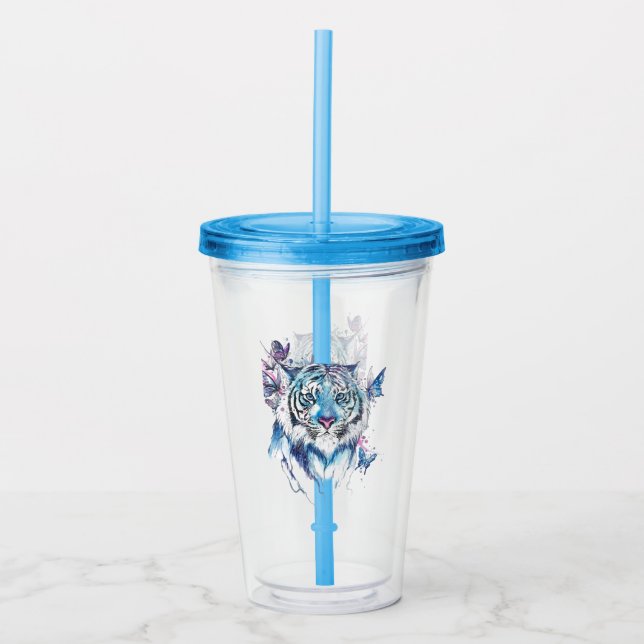 Tiger Acrylic Tumbler (Front)