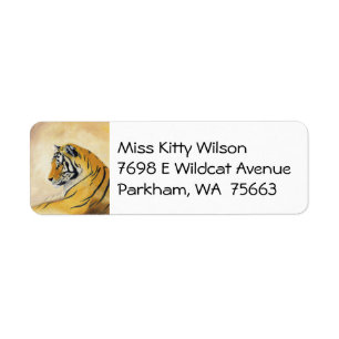 Tiger address label