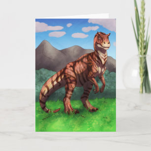 Tiger Allosaurus Card
