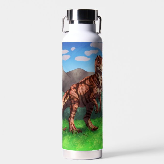 Tiger Allosaurus Water Bottle (Front)