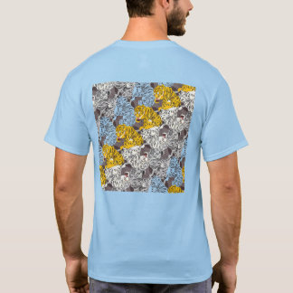 Tiger and Bat Tile Tessellation (YWGL) T-Shirt
