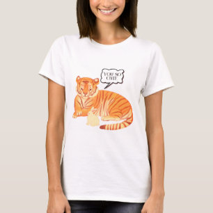  Tiger and Bunny Friendship – Cute Animal Illustra T-Shirt