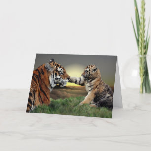 Tiger and Cub Card