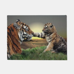 Tiger and Cub Digital Edition Door Mat