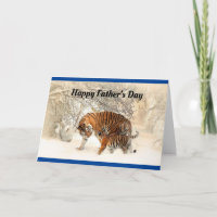 Tiger And Cub Happy Father's Day