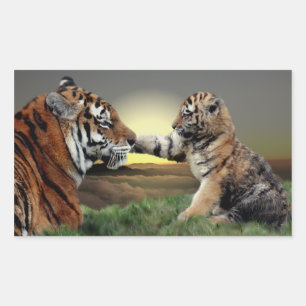 Tiger and Cub Stickers