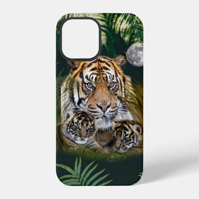 Tiger and cubs iPhone case (Back)