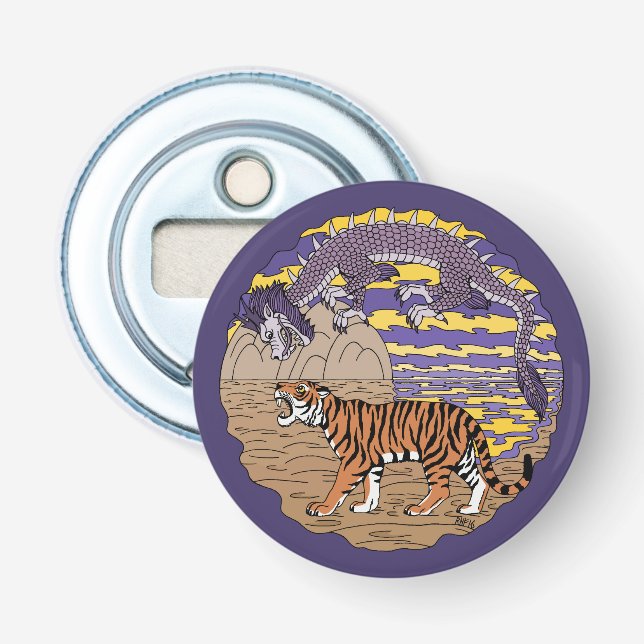 Tiger and Dragon Bottle Opener (Front)