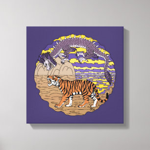 Tiger and Dragon Canvas Print