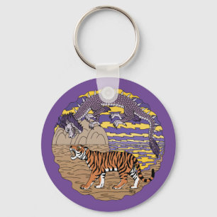 Tiger and Dragon Key Ring